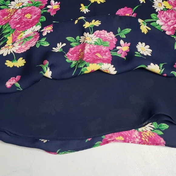 Vintage Lauren Ralph Lauren Womens Silk Floral Maxi Dress Size S Bohemian Y2K - Picture 13 of 16